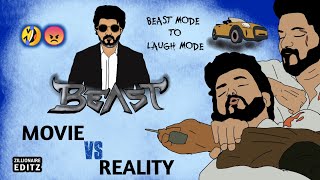 BEAST Movie vs Reality | 2D animated funny video | Thalapathy Vijay 65 Movie vs Reality funny video
