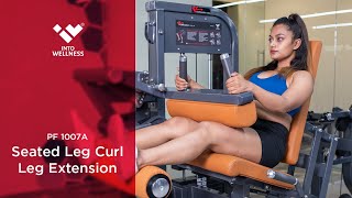 Hamstring and quadriceps with PF 1007A Seated Leg Curl-Leg Extension by Into Wellness/Realleader USA