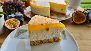 Cheesecake cu fructul pasiunii, un desert care te cucereste prin gust si aroma