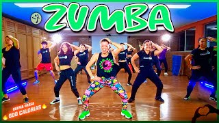 ZUMBA Fitness BAILE ejercicio para ADELGAZAR en CASA 🔥 CLASE COMPLETA