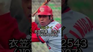 プロ野球歴代通算安打数TOP5 #プロ野球 #shorts #ヒット