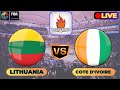 🔴LIVE Score : Lithuania Vs Cote d'Ivoire | FIBA Man's Olympic Basketball Tournament 2024