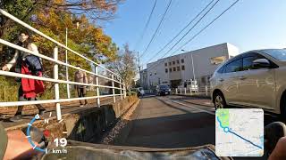 多摩湖自転車歩行者道•狭山公園から帰り1