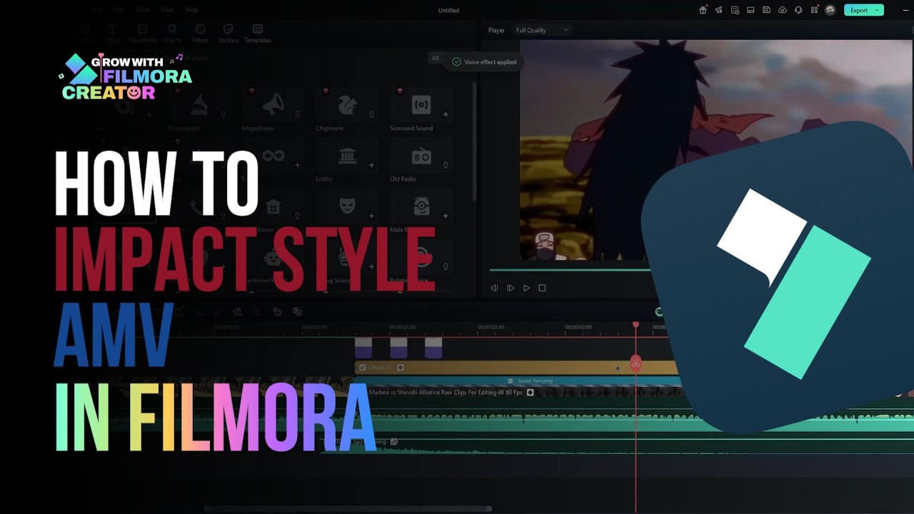 Filmora Impact Style Amv Tutorial Youtube
