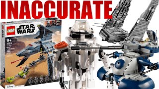 10 of the MOST INACCURATE LEGO Star Wars Sets!