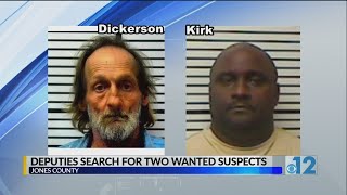 Jones County deputies search for two wanted suspects