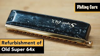 Refurbishing an old Super 64x // HOHNER Chromatic Harmonica