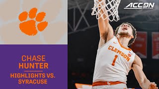 Clemson's Chase Hunter Delivers In Big Win Over 'Cuse