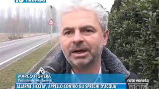 TREVISO TG - 30/01/2016 - ALLARME SICCITA’, APPELLO CONTRO GLI SPRECHI D’ACQUA