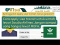 Cara Apply Visa Transit untuk Umroh Kalau Tidak ada Opsi saat beli tiket pesawat SAUDIA - SARAHQAINI