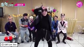 Shindong 'cover dance EXO love shot' super junior live.