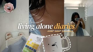 living alone diaries–cooking, binge watching +advance studying //elys digital diary//📋