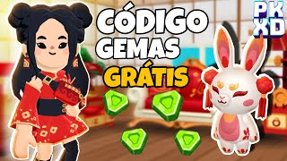 CÓDIGO PARA RESGATAR GEMAS NO PK XD!