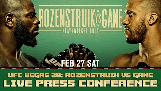 UFC Fight Night 186 Press Conference: Rozenstruik vs. Gane | LIVE Coverage