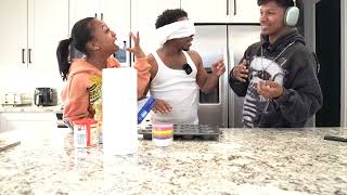 BLIND,DEAF, AND MUTE CHALLENGE with  my siblings Deshae and Brooklyn