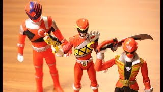 キョウリュウレッドの変身シーンを再現！S.H.Figuarts キョウリュウジャー キュウレンジャー ストップモーション POWER RANGERS DINO FORCE KYURANGER