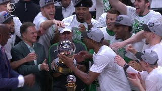 Al Horford & Boston Celtics hoist Eastern Conference Finals 🏆 | NBA on ESPN