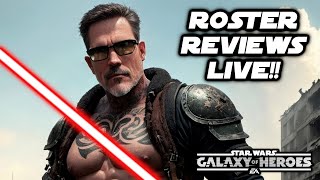 SWGOH Live!  Roster Review Services with your Star Wars Dad!