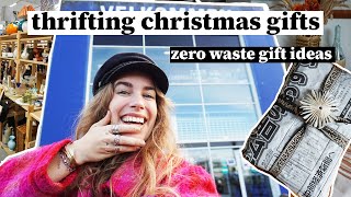 THRIFTING MY CHRISTMAS GIFTS // zero waste gift ideas and thrifting vlog