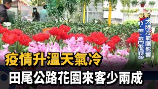 疫情升溫天氣冷 田尾公路花園來客少兩成－民視新聞