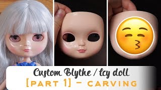 CUSTOMIZING A BLYTHE / ICY DOLL - part 1 - BLYTHE CARVING tutorial