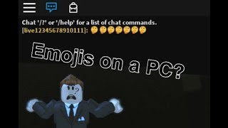 How To Put Emojis In Roblox