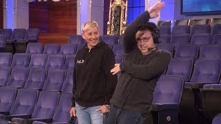 Behind the Scenes: Andy Shows Ellen His Dance Moves