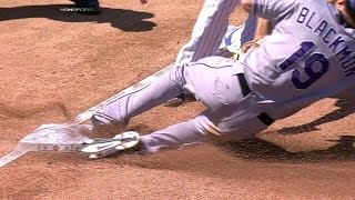 COL@CHC: Reyes, Blackmon pull off a double steal