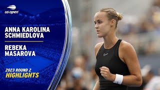 Anna Karolina Schmiedlova vs. Rebeka Masarova Highlights | 2023 US Open Round 2