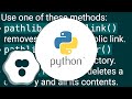 How do I delete a file or folder in Python?