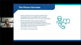 Interviewing \u0026 Hiring Training Webinar