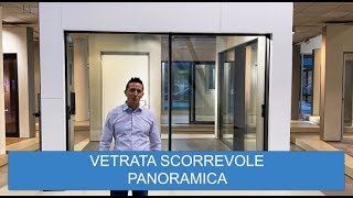 Vetrata scorrevole panoramica  schuco