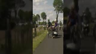 Still heartbreaking... Hoogerland and Flecha Crash at Tour de France 2011 🤭 #shorts | Eurosport