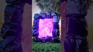 Making a Real Obsidian Nether Portal🫣💥एक वास्तविक ओब्सीडियन नेदर पोर्टल बनाना #beats #shorts