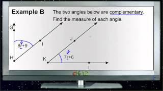 Complementary Angles: Examples (Basic Geometry Concepts)