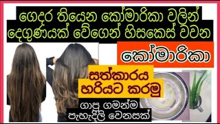 ඉක්මනින් මගේ කොණ්ඩය වවපූ magical hair mask එක🌺❤️Home solutions for hair loss and thinning #naturally