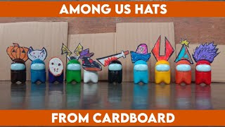 Cara membuat topi Among Us dari kardus || Among Us hats from cardboard