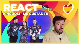 #BenidormFest2025 🇪🇸 | Blind reaction to 'Me gustas tú' - K!ngdom