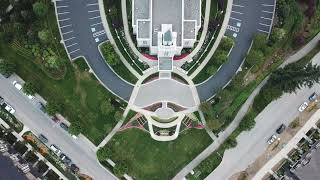 Vancouver British Columbia Temple Church of Jesus Christ of Latter-day Saints Drone Footage 4K