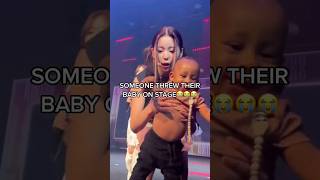 Someone threw their baby on stage!!!😭😭😭 #nmixx #kpop #kyujin #shorts #viral #viralvideo #jyp #fyp