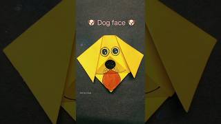 DIY Dog face 🐶 | Paper Dog face making #shorts
