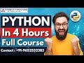 Learn Python in 4 Hours | Full Course for Beginners | Programming Tutorial for Beginners