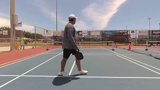 Jay Armas Simonovis vs Chris Wong Mens 4.0+ Singles 2018 US Open Pickleball Tournament