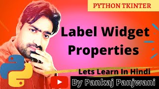 Python GUI Programming(Tkinter) | Label Widget Properties | #2 Hindi