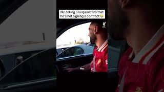 Mo Salah tells Liverpool fan that he’s not signing a contract😂 #LFC #Fy #Fyp #foru #shorts #explore