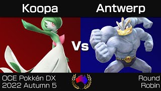 OCE Pokkén DX 2022 Autumn 5 - Round Robin: Koopa (Gardevoir) vs. Antwerp (Machamp)