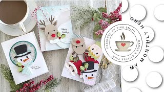 Hero Arts | My Monthly Hero Kit | NOVEMBER 2021 | DIY Cards by Tina Smith