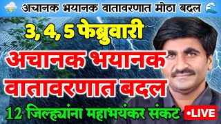 🛑 Panjabrao Dakh Live | पंजाब डख लाईव्ह | हवामान अंदाज | Havaman Andaj Today Live