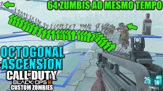 64 ZUMBIS AO MESMO TEMPO NO MAPA MAIS INSANO DO MUNDO - Black Ops 3 - Custom Zombies
