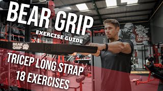 BEAR GRIP Tricep Rope Strap versatile cable attachment (guide \u0026 Tips) 18 muscle building exercises